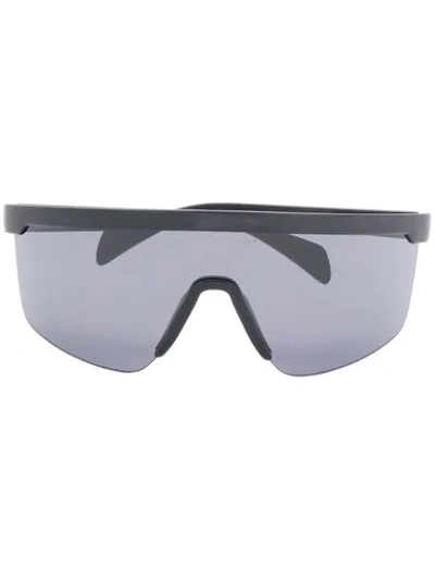 Tommy Hilfiger Oversized Mask Sunglasses In Black
