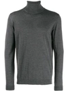 Roberto Collina Roll Neck Sweater In Grey