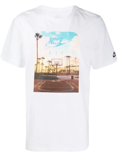 Nike White Cotton T-shirt