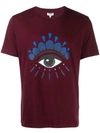Kenzo Eye Print T-shirt In Purple