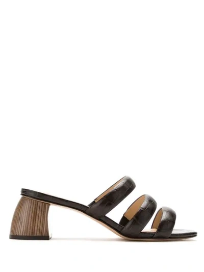 Framed Clarice Mules In Brown