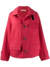 Marni Double-face Short Coat In Red