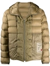 Ten C Padded Jacket In Beige