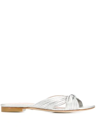 Stuart Weitzman Payton Sandals In Silver