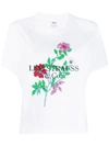 Levi's Flower Print Cropped T In 0051 White