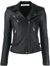 Iro Classic Leather Jacket In Slate Grey