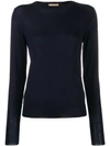 Nuur Long Sleeved Pullover In Blue