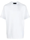 Diesel Black Gold Ribbed Round Neck T-shirt In White