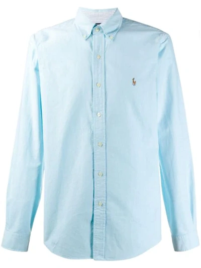 Ralph Lauren Embroidered Logo Shirt In Blue