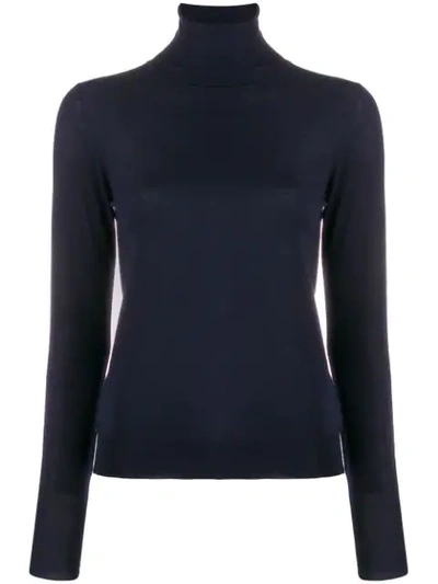 Nuur Turtleneck Slim-fit Jumper In Blue