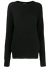 Prada Klassischer Kaschmirpullover In F0002 Nero