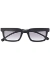 Hugo Boss Square Shaped Sunglasses In Black