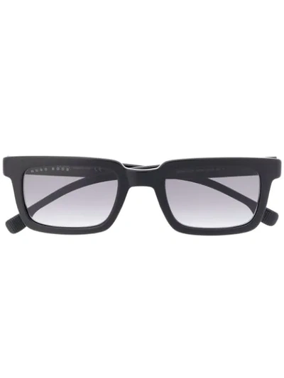 Hugo Boss Square Shaped Sunglasses In Black