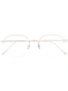 Cartier Oval Frame Glasses In Silver