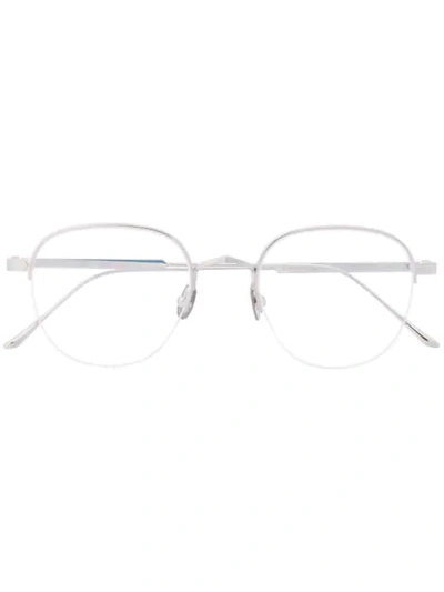 Cartier Round Shaped Glasses - Silver In Silver