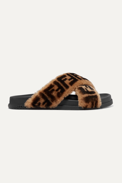 fendi fur slides sale