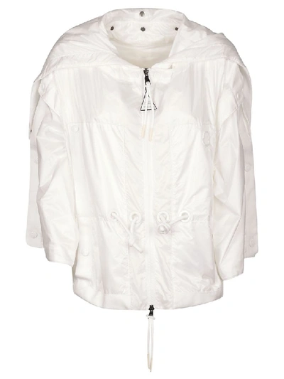 Moncler Dakar Hooded Raincoat In White