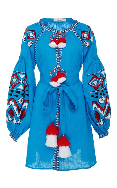 March11 Blue Kilim Mini Dress | ModeSens
