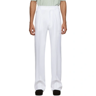 Random Identities White High-rise Five-pocket Trousers