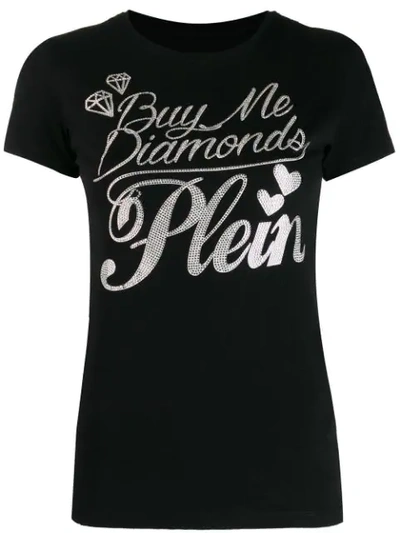 Philipp Plein Round Neck T-shirt In Black