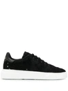 By Walid Two Tone Low Top Sneakers In Black