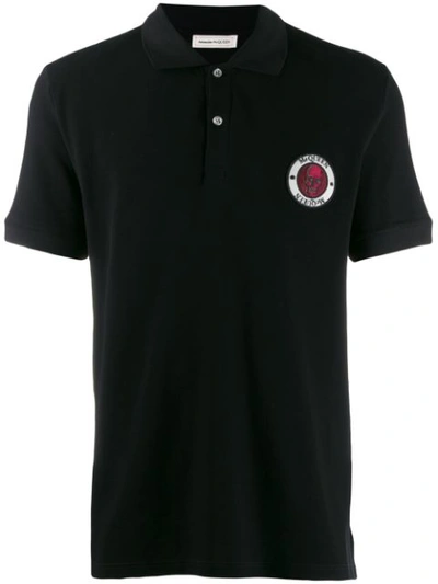 Alexander Mcqueen Black Cotton Polo Shirt