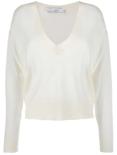 Iro Lightweight Cashmere Top In White