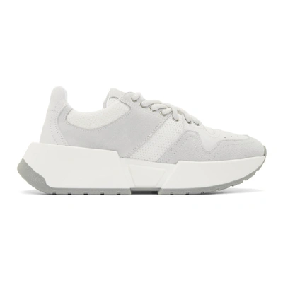 Mm6 Maison Margiela Paneled Sneakers In T1010 White