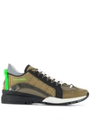 Dsquared2 551 Sneakers In Green Nubuck In Dark Green
