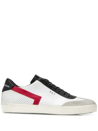 Leather Crown Sneakers Skt - Red Logo In White