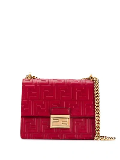 Fendi Kan U Cross Body Bag In F0mvv Red