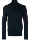 Dolce & Gabbana Roll Neck Sweater In Blue