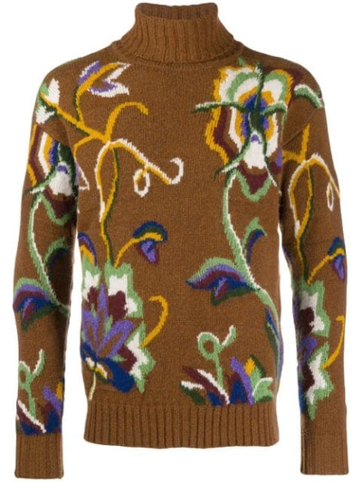 Etro Floral Embroidered Sweater In 0150