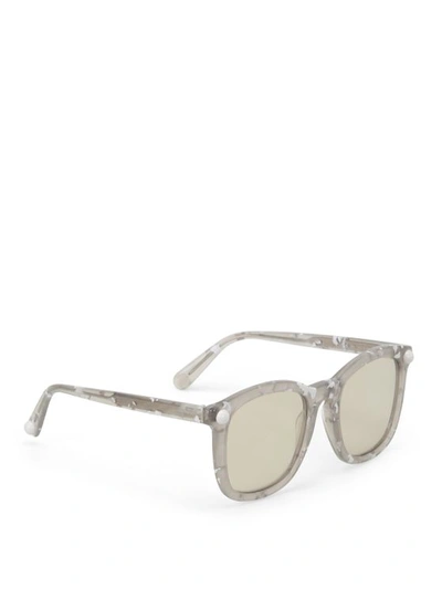 Christopher Kane Havana Square Sunglasses In Grey