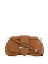 Prada Medium Sidonie Lux Leather Bag In F0046 Cognac