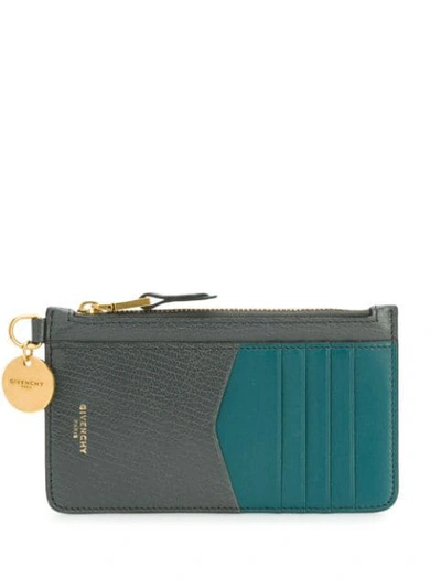 Givenchy Panelled Coin Purse In Blue