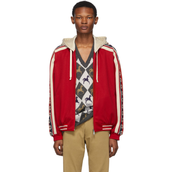 gucci red bomber jacket