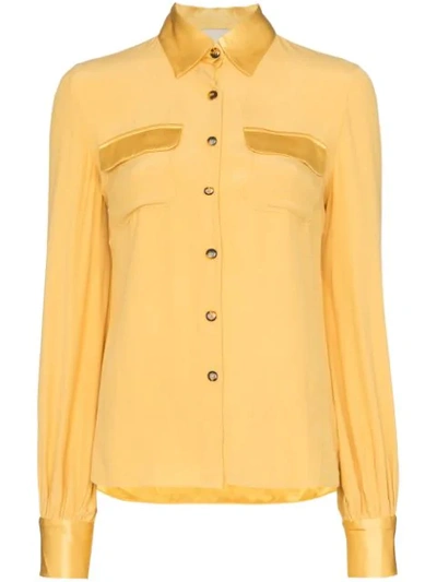 Usisi Jacquetta Button-down Shirt In Yellow