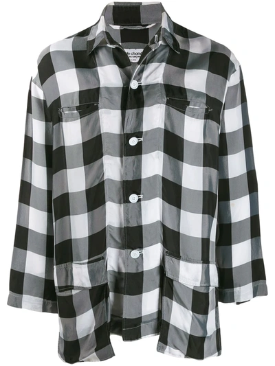 Pre-owned Comme Des Garçons Lightweight Checked Shirt In Black