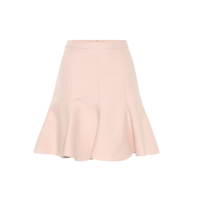 Stella Mccartney Wool-blend Miniskirt In Pink