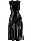 Simone Rocha Sequin Midi Dress In Black