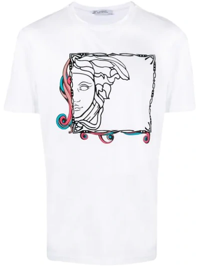 Versace Medusa Logo T Shirt White