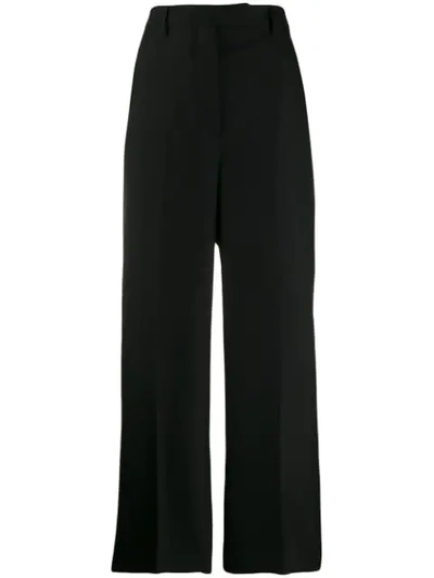 Prada High Waisted Tailored Trousers In Black