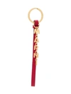 Marni Hanging Logo Keychain In Red