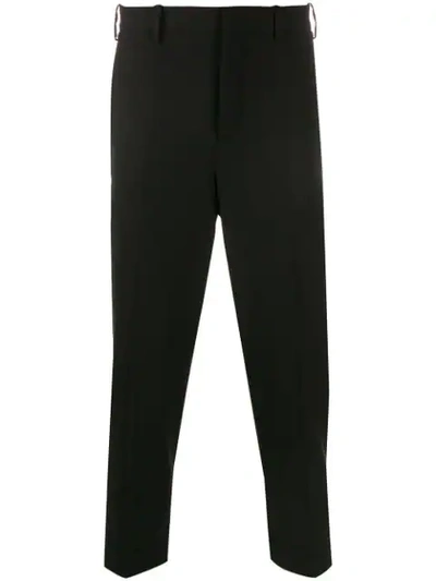 Neil Barrett Cropped Trousers In Black