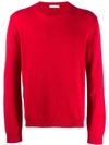 Valentino Knitted Cashmere Jumper In Red