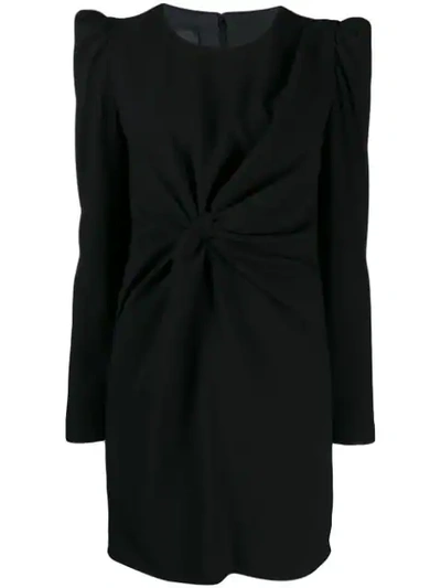 Pinko Knotted Dress In Black