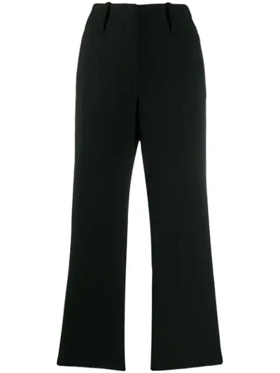 Alysi Cropped Trousers In Black