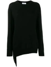 Dondup Asymmetric Jumper In 999 Black