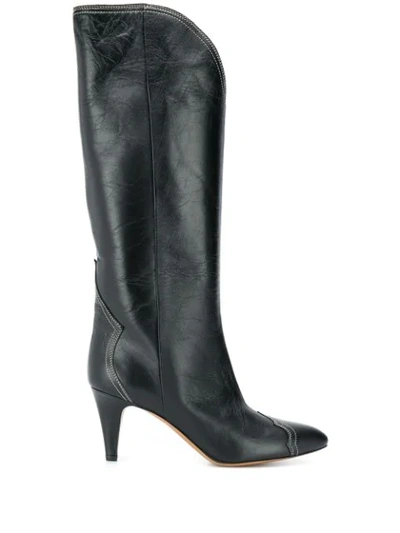 Isabel Marant Lestan Knee-high Boots In Black